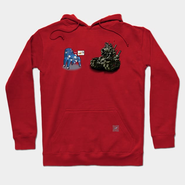 Metal Slug vs Tachikoma Hoodie by vgta99